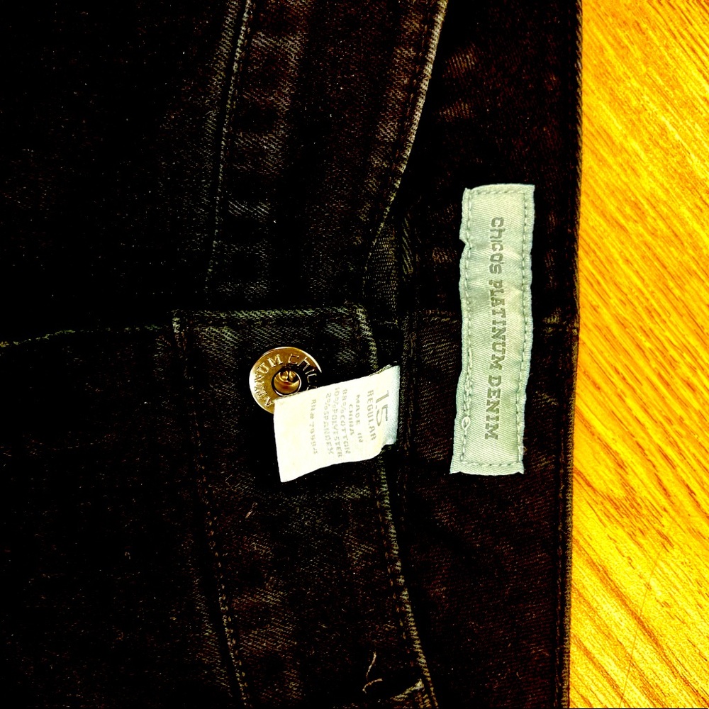 Ladies Chico black denim jeans